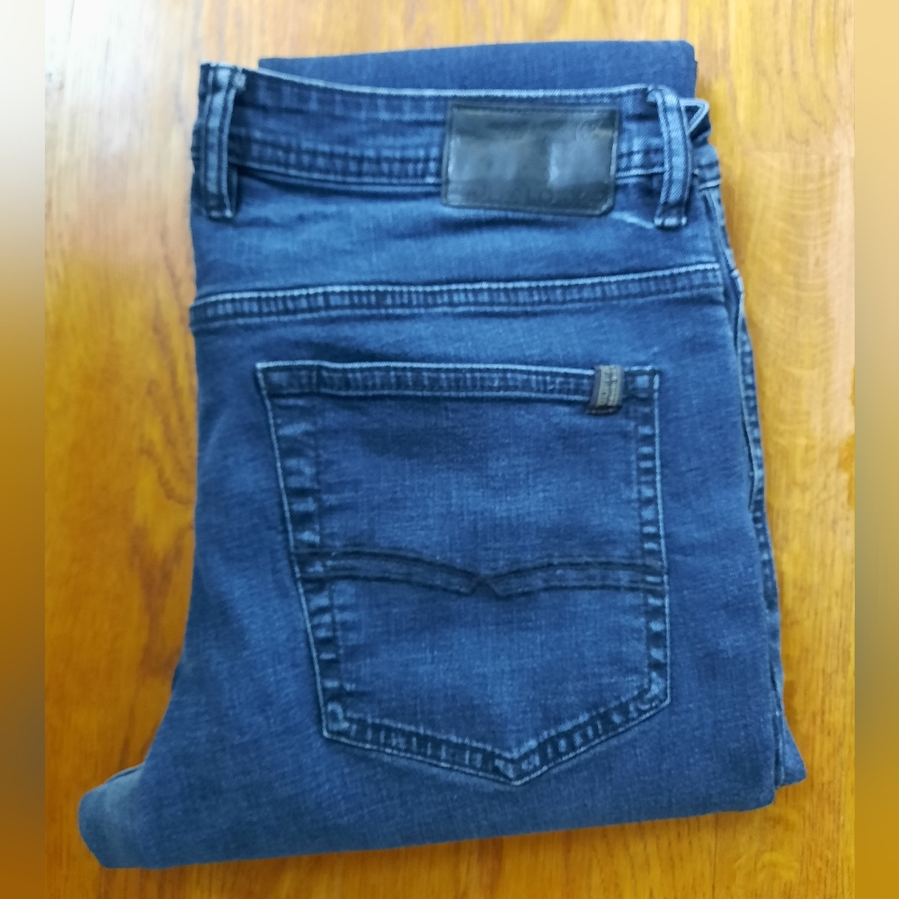 Buffalo David Bitton Jackson-X Straight Stretch Jeans Dark Wash Men's Size 36x32